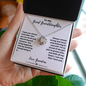 To My Great Granddaughter From Grandma - Love Knot Necklace