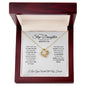 To My Step Daughter - Shine Like The Brightest Star - Love Knot Necklace