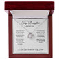 To My Step Daughter - Shine Like The Brightest Star - Love Knot Necklace