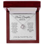 To My Bonus Daughter - Shine Like the Brightest Start - Love Knot Necklace