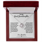To My Great Granddaughter From Grandma - Love Knot Necklace