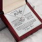 To My Beautiful Wife I Love You | Love Knot Necklace