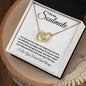 To My Soulmate - I love You Forever - Interlocking Hearts Necklace