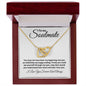 To My Soulmate - I love You Forever - Interlocking Hearts Necklace