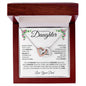 To My Beautiful Daughter - Interlocking Hearts Necklace