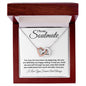 To My Soulmate - I love You Forever - Interlocking Hearts Necklace