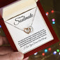 To My Soulmate - I love You Forever - Interlocking Hearts Necklace