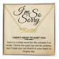 I'm So Sorry - Name Necklace