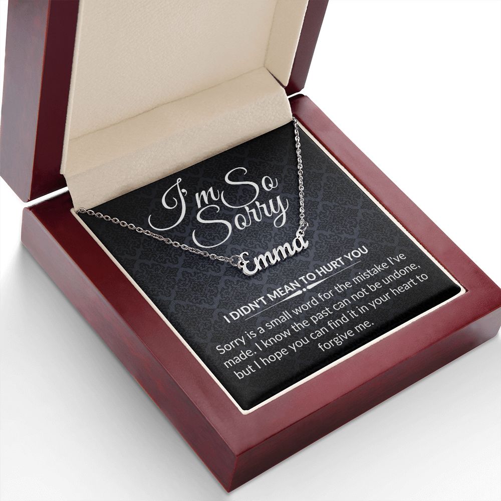 I'm So Sorry - Name Necklace
