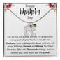 Mother's Day Custom Baby Feet Necklace with birthstone