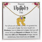 Mother's Day Custom Baby Feet Necklace with birthstone