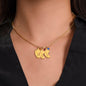 Mother's Day Custom Baby Feet Necklace with birthstone
