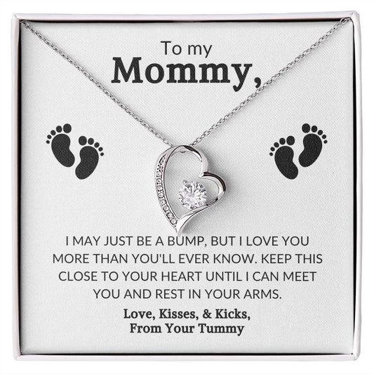 To My Mommy/From Tummy - Forever Love Necklace