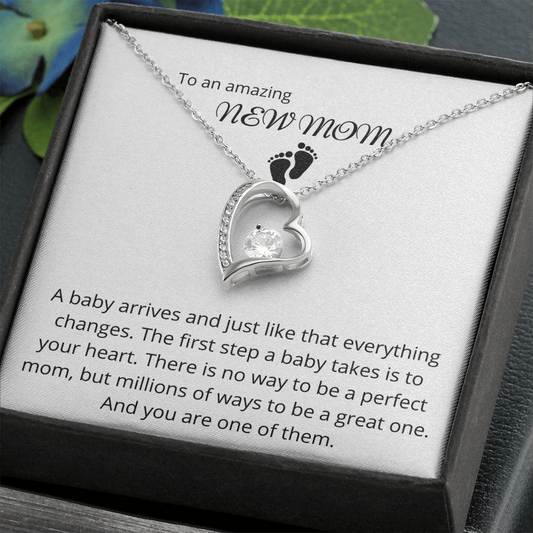 New Mom - You are amazing - Forever Love Necklace