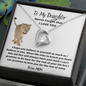 To My Daughter - Never Forget - Forever Love Necklace
