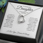 To My Beautiful Daughter - Never Forget That I Love You - Forever Love Necklace