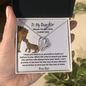 To My Daughter - Never Forget That I Love You - Forever Love Necklace