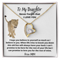 To My Daughter - Never Forget - Forever Love Necklace