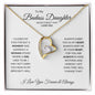 To My Badass Daughter - Never Forget That I Love You - Forever Love Necklace
