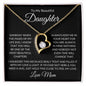 To My Beautiful Daughter - Forever Love Necklace