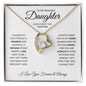 To My Beautiful Daughter - Never Forget That I Love You - Forever Love Necklace