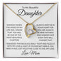 To My Beautiful Daughter | Forever Love Necklace