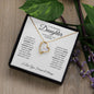 To My Beautiful Daughter - Never Forget That I Love You - Forever Love Necklace