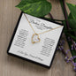 To My Badass Daughter - Never Forget That I Love You - Forever Love Necklace