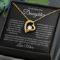 To My Beautiful Daughter - Forever Love Necklace