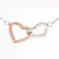 Thank You Mom - Interlocked Hearts Necklace