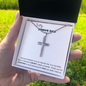 To My Bonus Dad - Cross Necklace