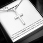 To My Bonus Dad - Cross Necklace