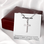 To My Bonus Dad - Cross Necklace