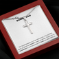 To My Bonus Dad - Cross Necklace