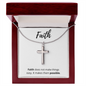 Faith Makes Things Possible - Cross Necklace