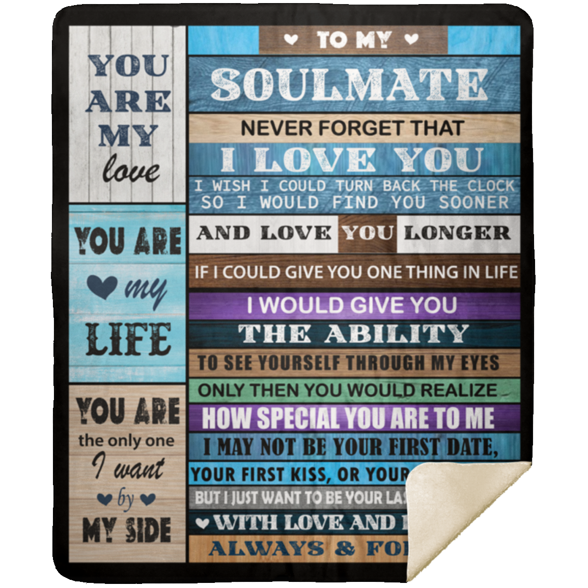 Soulmate | Always & Forever - Sherpa Blanket 50x60