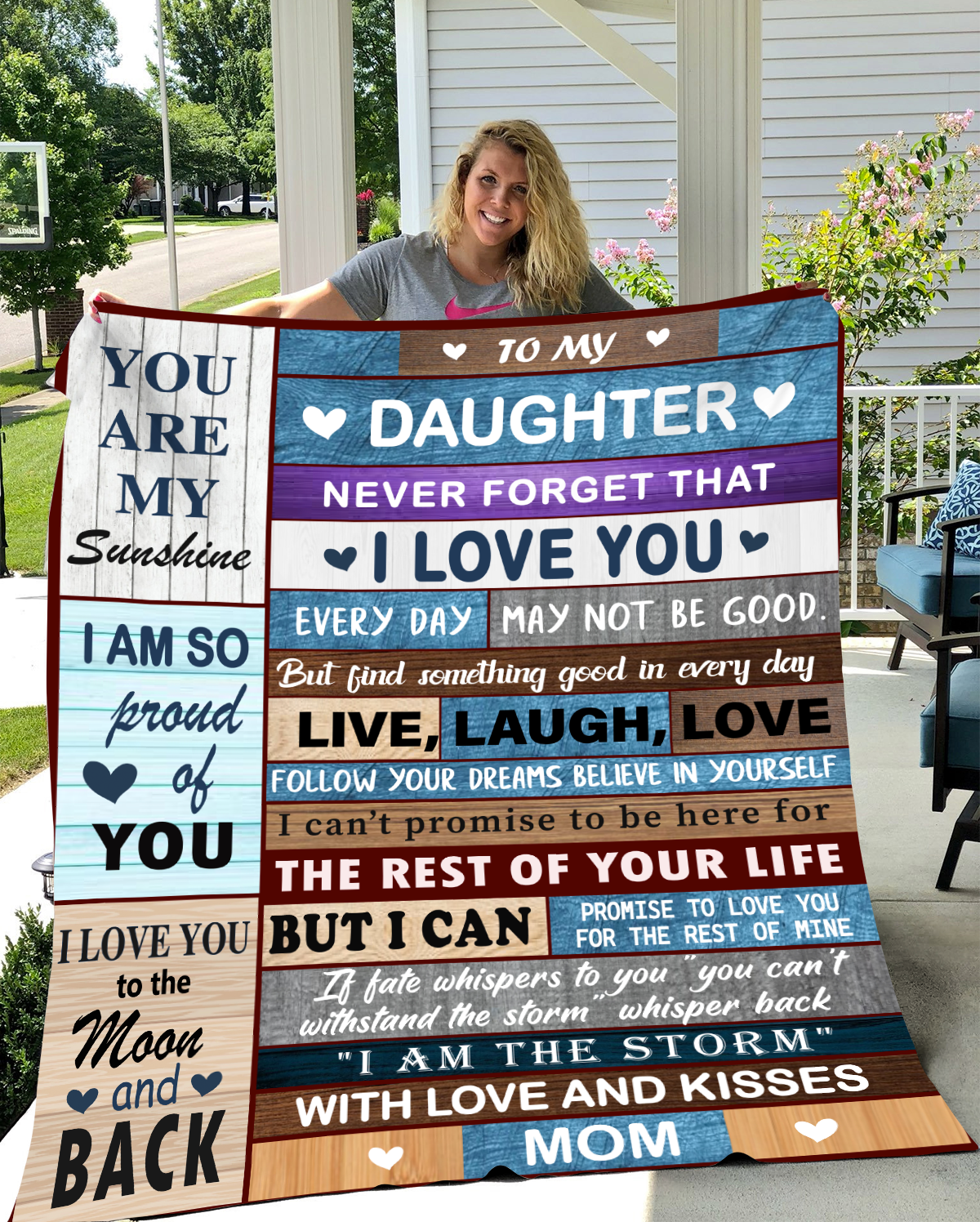 To My Daughter You Are My Sunshine - Sherpa Blanket 50x60