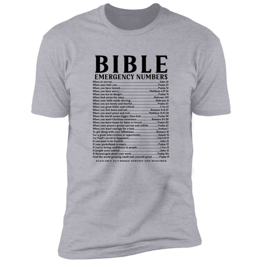 Bible Emergency Numbers - Unisex T-shirt