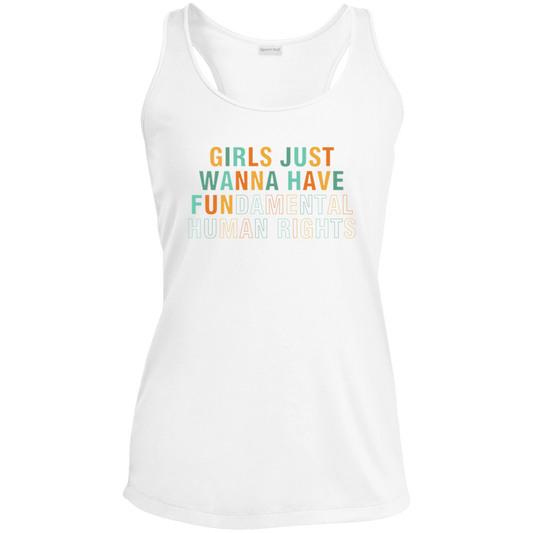 Girls Just Wanna Have FUN Ladies Tank Top T-Shirt