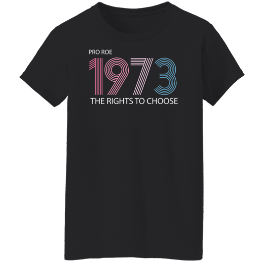 Pro Roe 1973 Black Ladies' T-Shirt