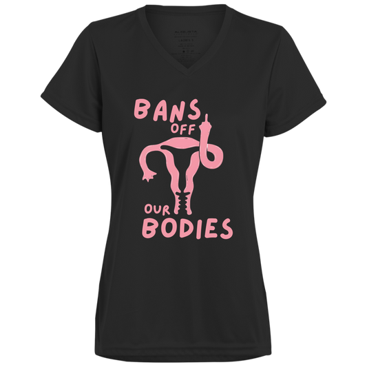 BANS OFF OUR BODIES Black Ladies T-Shirt