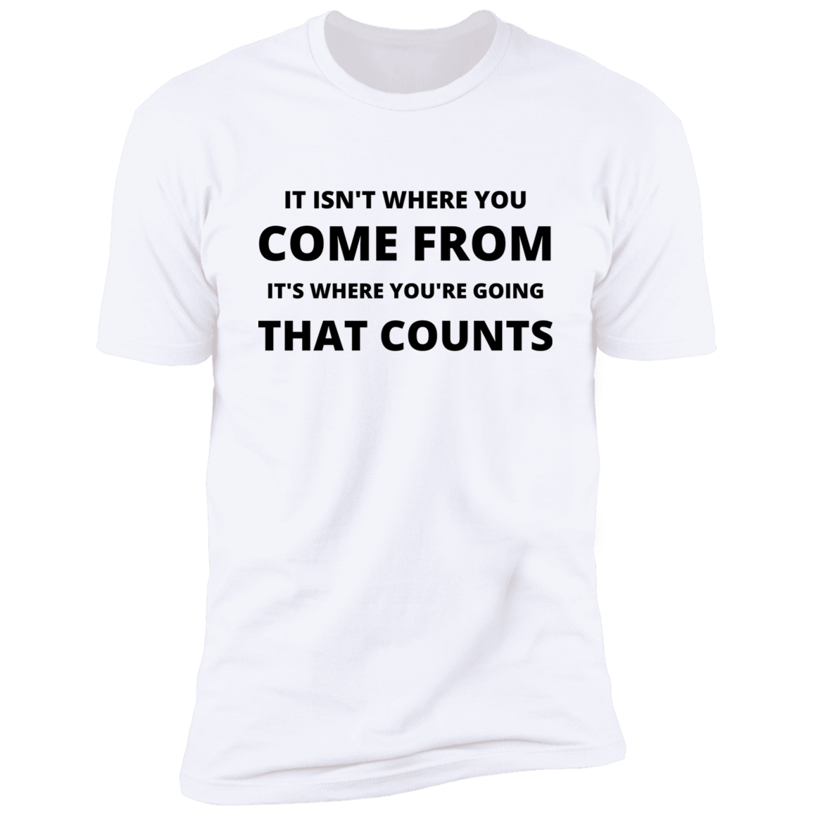 IT ISN'T WHERE YOU'RE GOING White Unisex T-Shirt