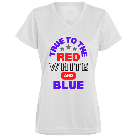 TRUE TO THE RED WHITE AND BLUE Ladies' T-Shirt