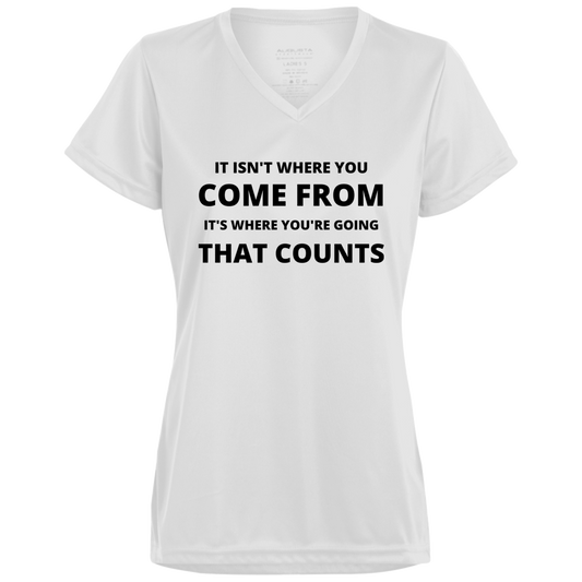 IT ISN'T WHERE YOU'RE GOING White Ladies T-Shirt