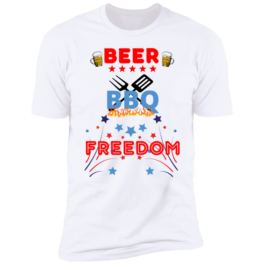 BEER BBQ FREEDOM Mens' T-Shirt