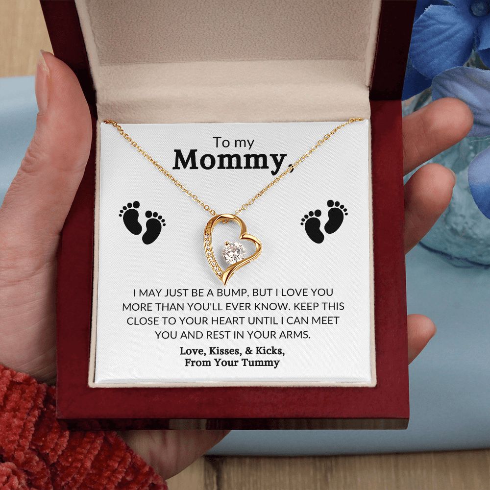To My Mommy/From Tummy - Forever Love Necklace