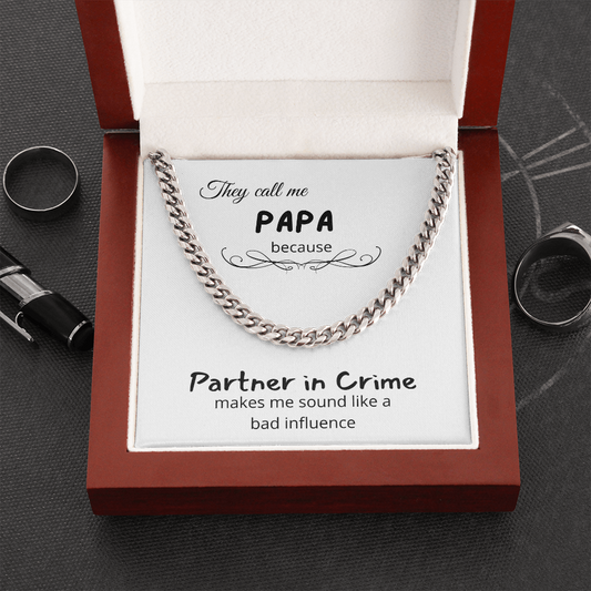 They Call Me Papa - Cuban Link Chain Necklace