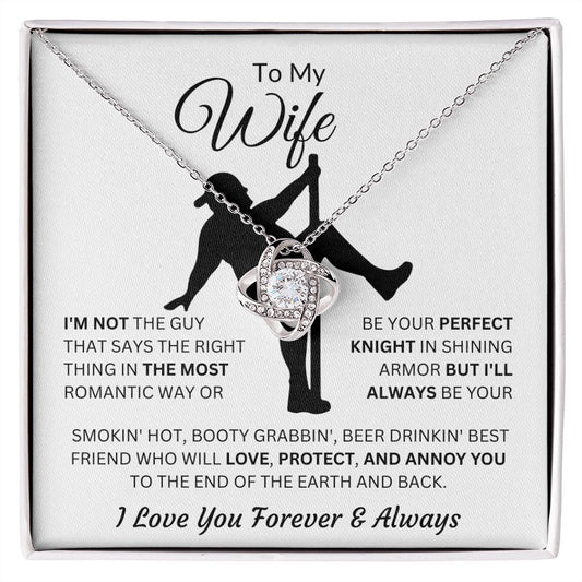 To My Wife I Love You | Pole Dance | Love Knot Necklace