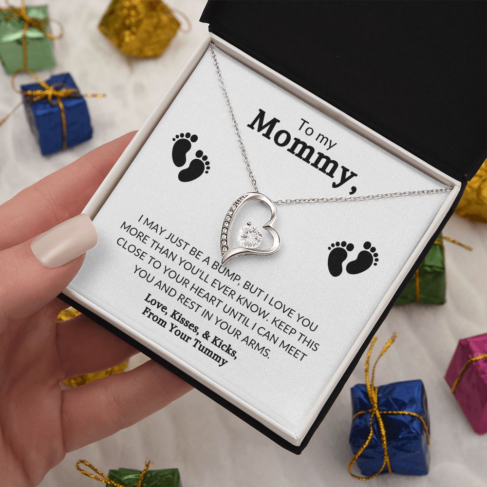 To My Mommy/From Tummy - Forever Love Necklace