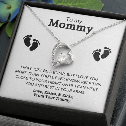 To My Mommy/From Tummy - Forever Love Necklace